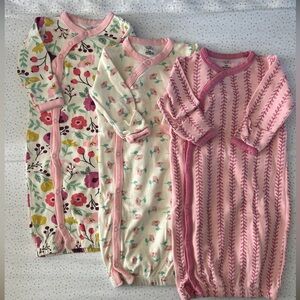 Charming Pink and Floral Kids Nightgown Set
